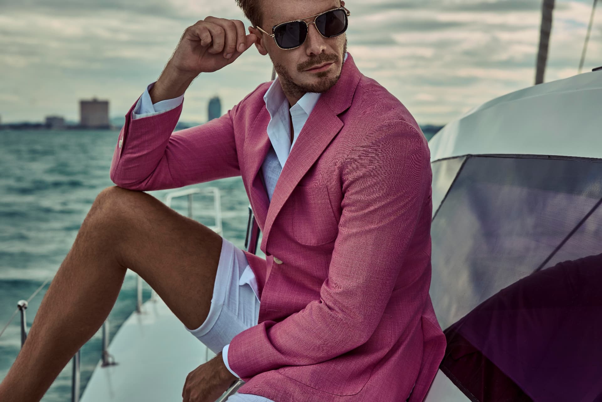 Fuchsia Linen
