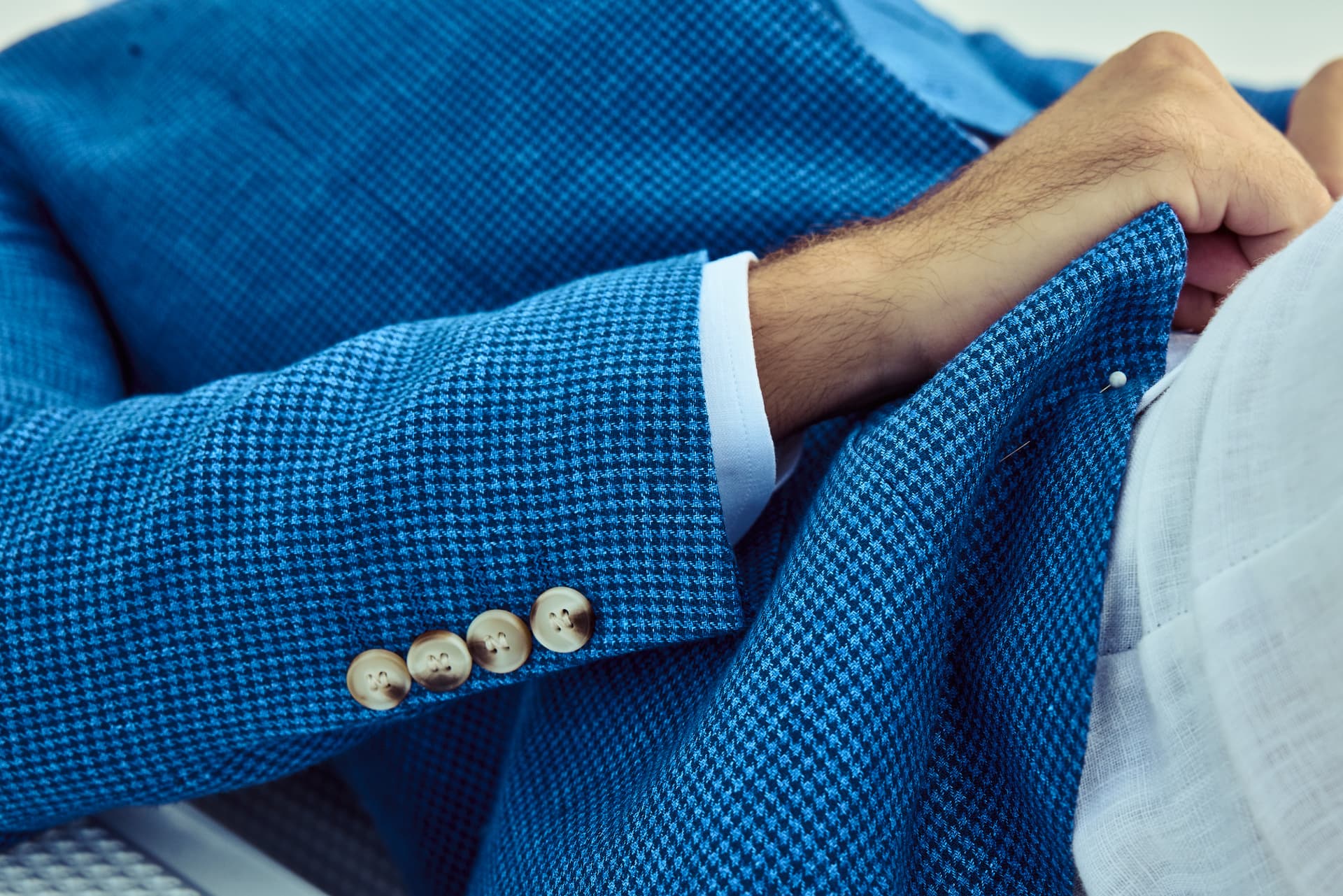 Cobalt Houndstooth